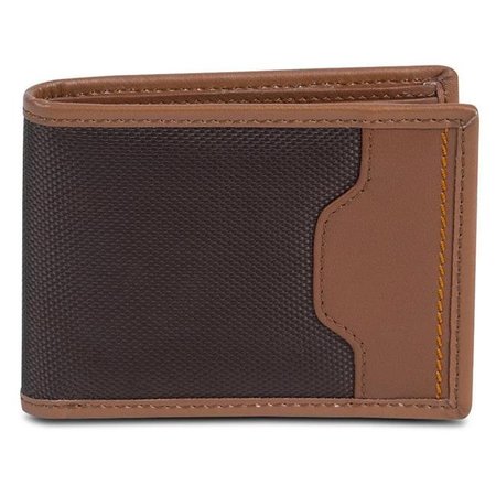 TRAVELON Travelon 82865-740 SafeID Hack-Proof Accent Deluxe Billfold Wallet with RFID Blocking; Brown 82865-740